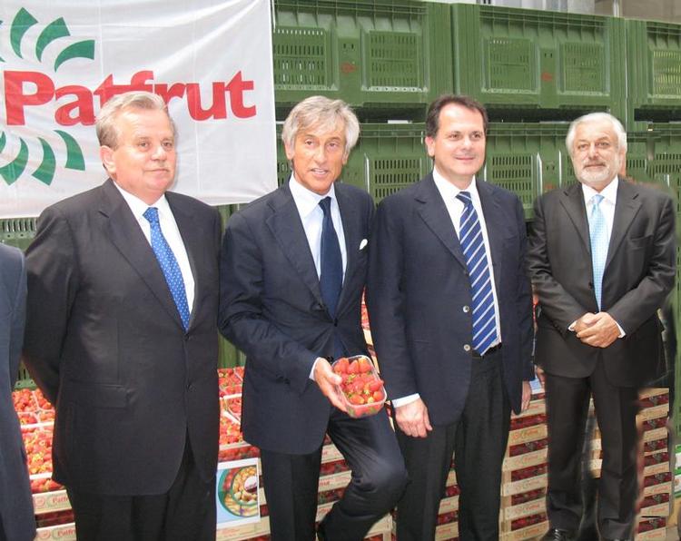 Nella foto, da sinistra: Roberto Cera, Paolo Bruni, il ministro Romano e Luciano Torreggiani